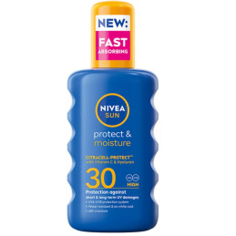 Drėkinamasis losjonas Nivea Sun SPF30+ Protect&Moistured, 200ml
