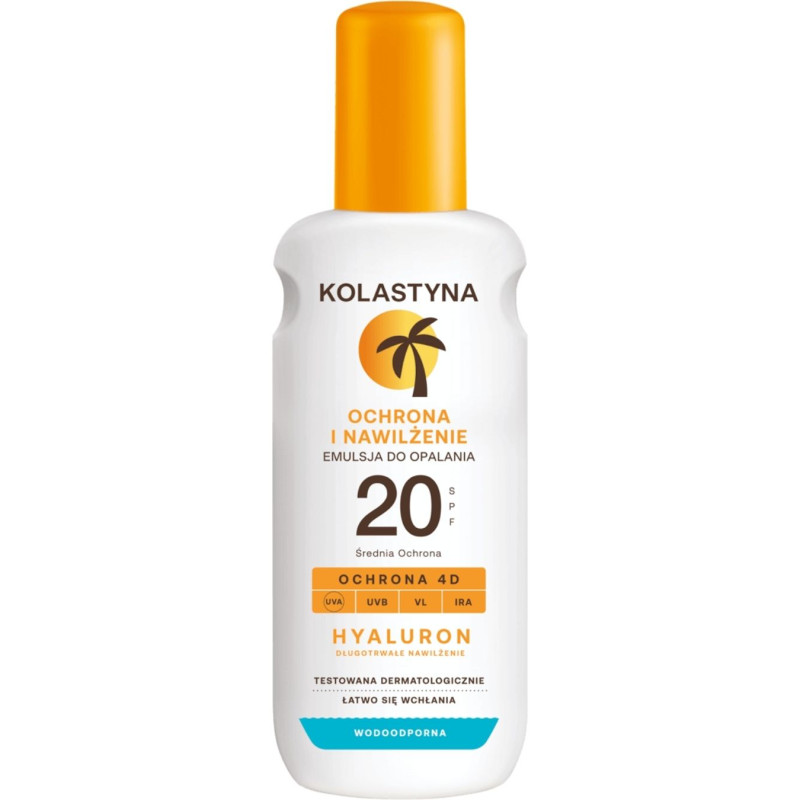 Apsauginis losjonas Kolastyna nuo saulės SPF20 su hialurono rūgštimi, 150 ml