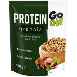 Protein Granola pilno grūdo dribsniai su šokoladu ir riešutais, 300g