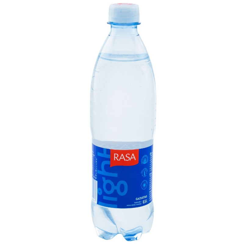 Natūralus mineralinis vanduo Rasa Light gazuotas, 500 ml