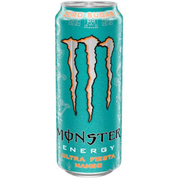 Gazuotas gaivusis energinis gėrimas Monster Ultra Fiesta 500ml mango skonio