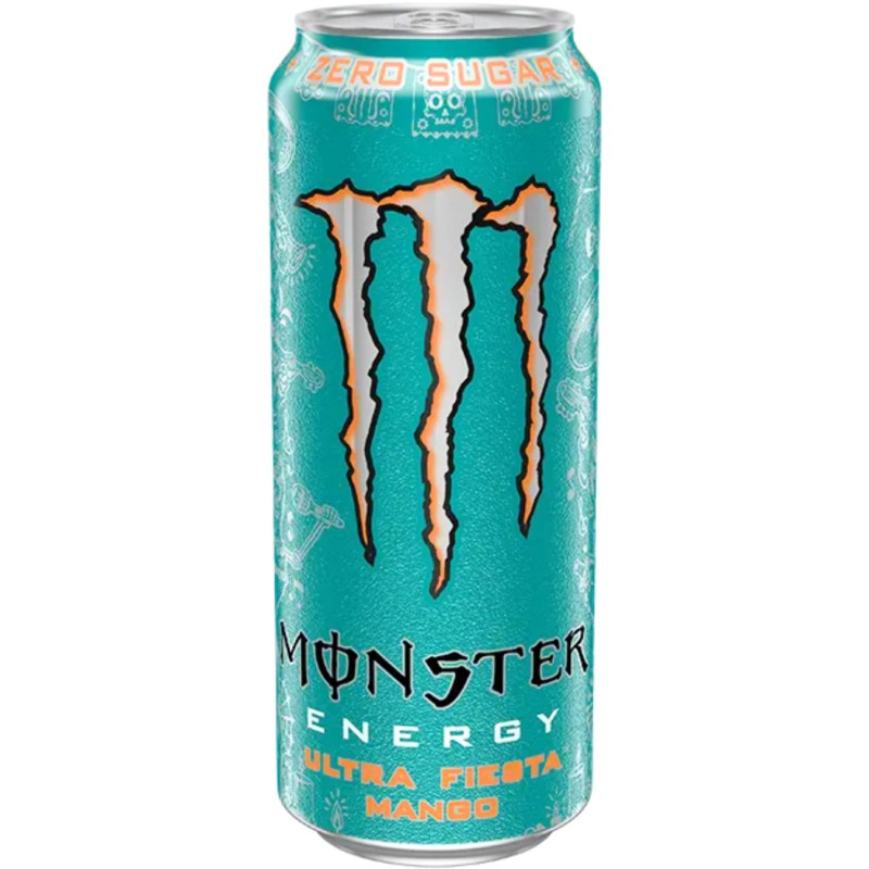 Gazuotas gaivusis energinis gėrimas Monster Ultra Fiesta 500ml mango skonio