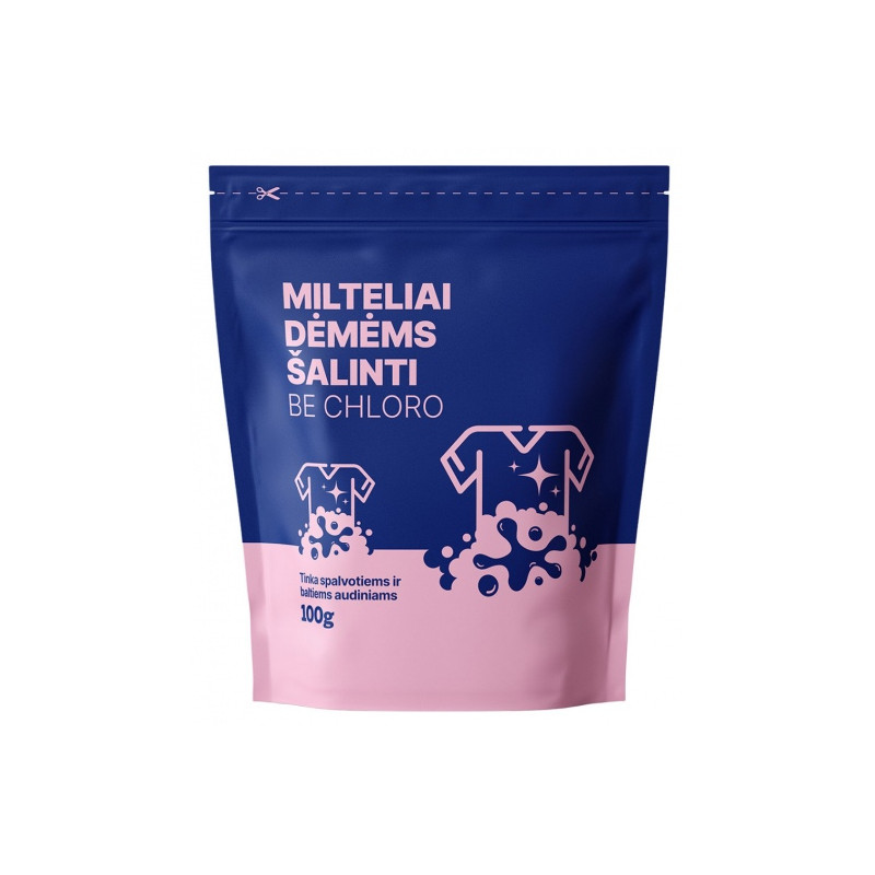 Milteliai dėmėms šalinti, be chloro 100g