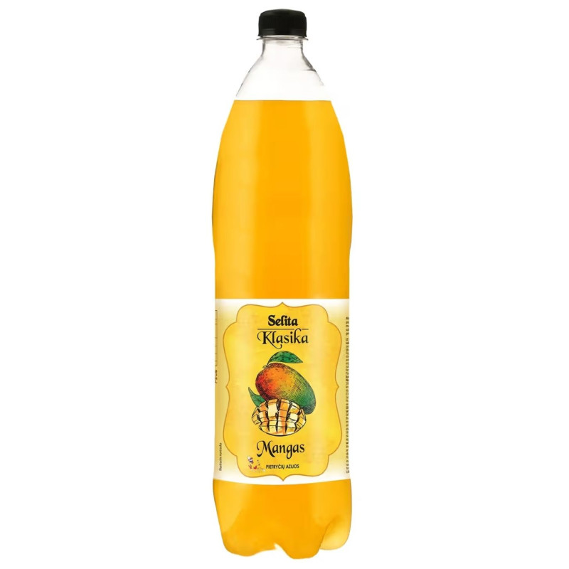 Gazuotas gaivusis gėrimas Selita Klasika Mangas, 1.5l