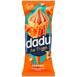 Karameliniai grietininiai ledai Dadu su sūrios karamelės įdaru, 150ml