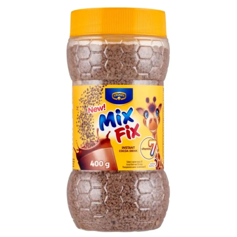 Tirpus kakavos gėrimas Mix Fix su vitaminais, 400g indelyje