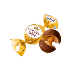 Saldainiai GOLDEN Toffee su grietinėlės skonio įdaru, 1kg