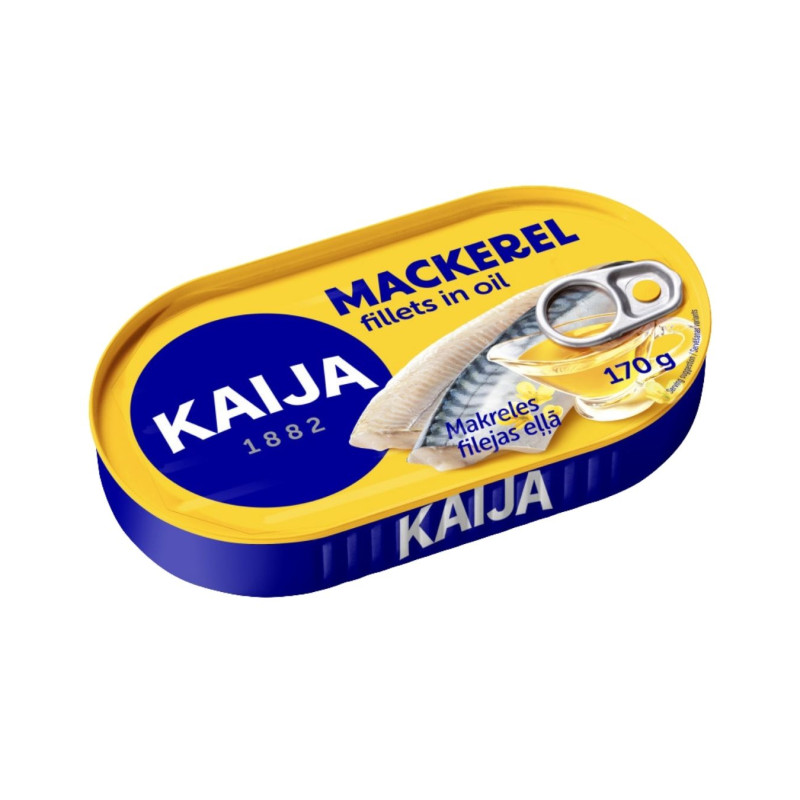Skumbrės file aliejuje, 170 g