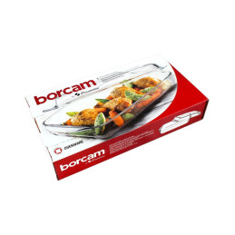 Stiklinis kepimo indas Borcam 1950ml 33.6x19x5cm