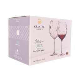 Taurės raudonam vynui URIA OPTIC 6 x 750ml