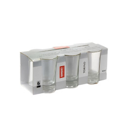 Stiklinės taurelės degtinei Torino 6 x 40 ml