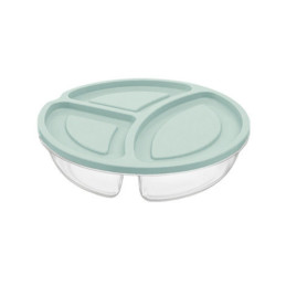 Indelis produktų laikymui 3 skyrių 1,1l, 21,5x21,5x5cm