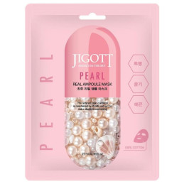 JIGOTT lakštinė veido kaukė PEARL 27 ml