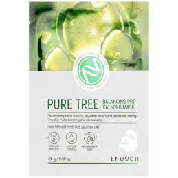 ENOUGH lakštinė veido kaukė PURE TREE 25 g