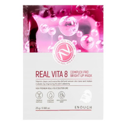 ENOUGH lakštinė veido kaukė REAL VITA 8 25 g