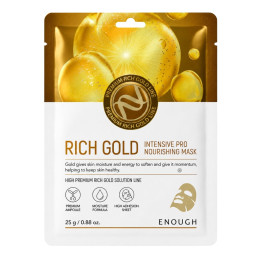 ENOUGH lakštinė veido kaukė 25g RICH GOLD