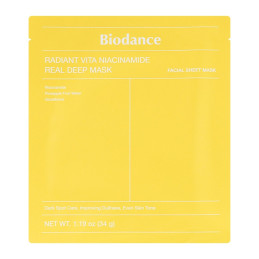 BIODANCE lakštinė veido kaukė Radiant Vita Niacinamide 34 g