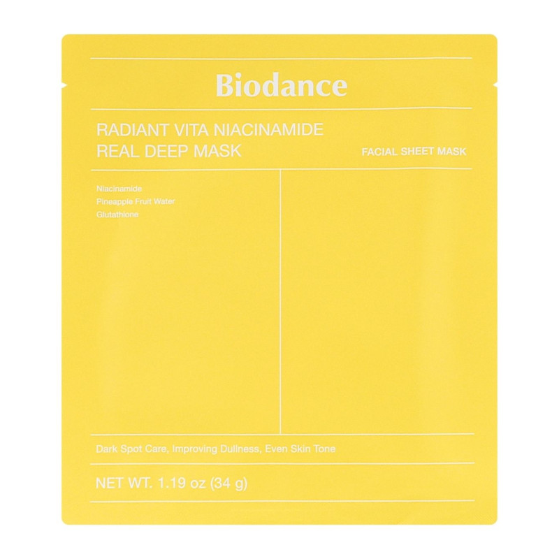 BIODANCE lakštinė veido kaukė Radiant Vita Niacinamide 34 g