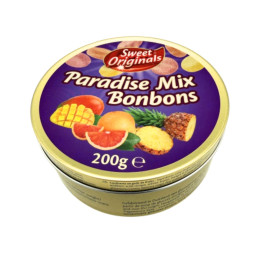 Saldainiai Sweet Originals Paradise Mix egzotinių vaisių skonio, 200 g