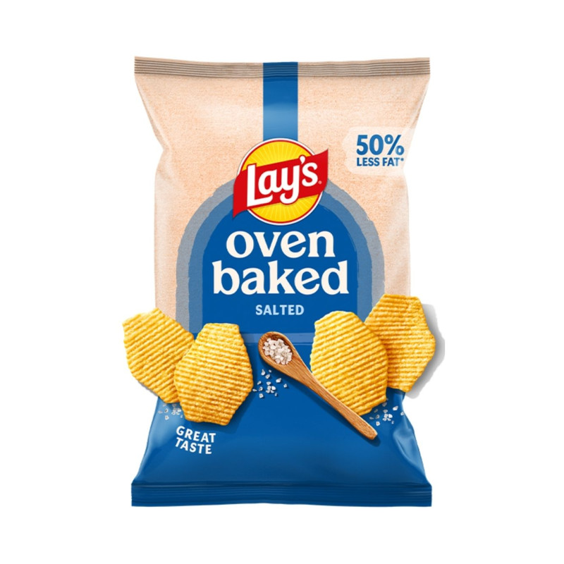 Bulvių traškučiai Lays Oven Baked su druska, 110 g