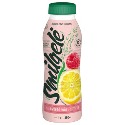 Rauginto pieno produktas Smilgelė su avietėmis ir citrinomis, 450 ml
