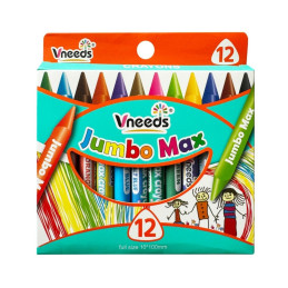 Vaškinės kreidėlės Jumbo 12 spalvų