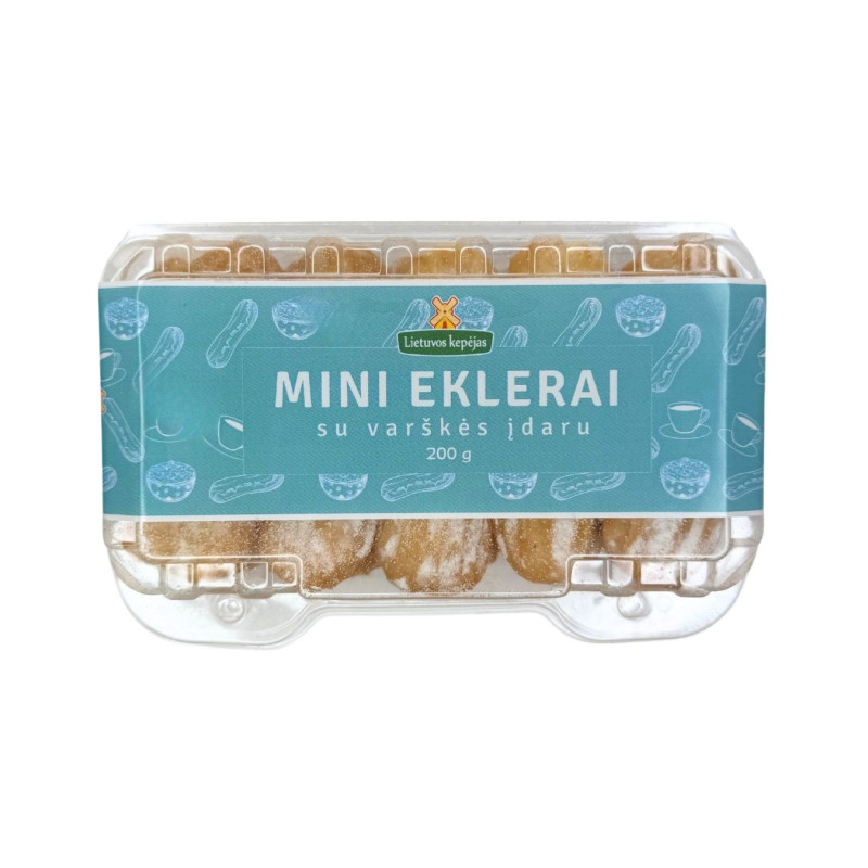 Mini eklerai su kavos įdaru, 200g Lietuvos kepėjas