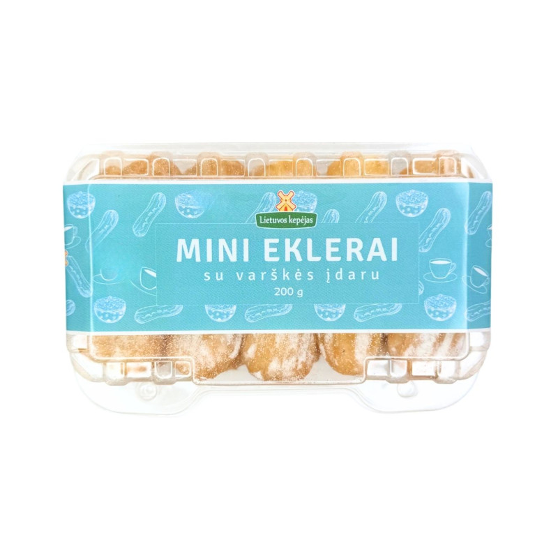 Mini eklerai su varškės įdaru, 200g/ Lietuvos kepėjas