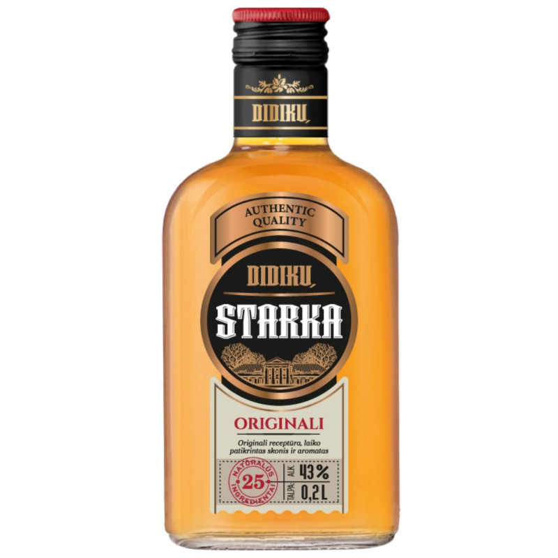 Spiritinis gėrimas Didikų Starka (43%), 200 ml
