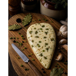 Sūris su jalapenais ir česnakais, 300g / Ūkininkė Rita Dirvinienė
