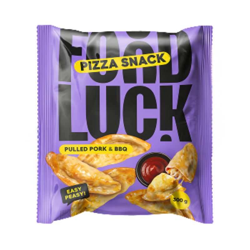 Picos užkandis Food Luck su plėšyta kiauliena, mocarelos sūriu ir BBQ padažu, 300 g