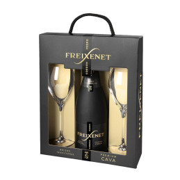 Putojantis vynas Freixenet Cava Cordon Negro Brut (11.5%), 750 ml (su 2 taurėmis)