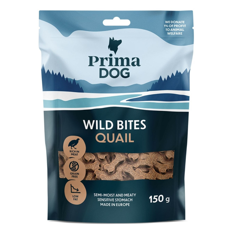 PrimaDog putpelės kasneliai su gudobele minkšti, 150 g