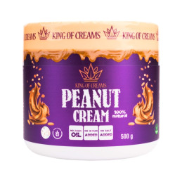 Žemės riešutų kremas King Of Creams, traškus 500 g