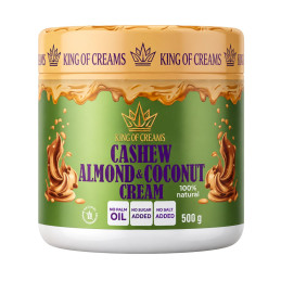 Anakardžių, migdolų ir kokosų riešutų kremas King Of Creams, 500 g