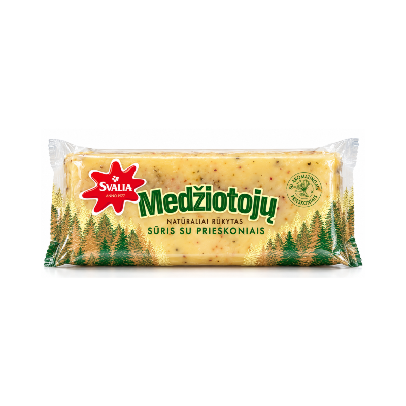 Fermentinis sūris  Medžiotojų  200g 42% su prieskoniais