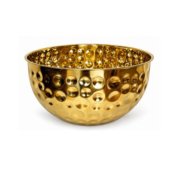 Metalinis serviravimo dubuo auksinis 30 cm