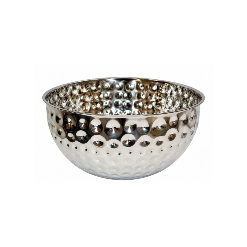 Metalinis serviravimo dubuo sidabrinis 20 cm