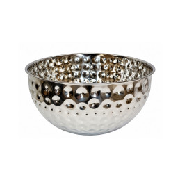 Metalinis serviravimo dubuo sidabrinis 26 cm