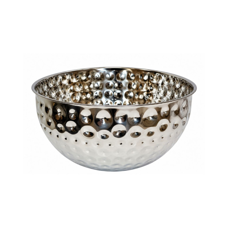 Metalinis serviravimo dubuo sidabrinis 26 cm