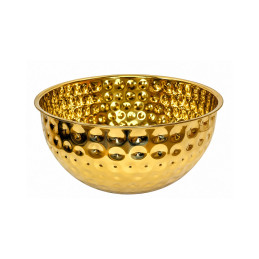Metalinis serviravimo dubuo auksinis 24 cm