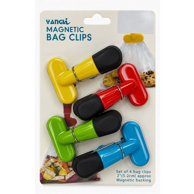 Plastmasiniai maišelių segtukai 4 vnt