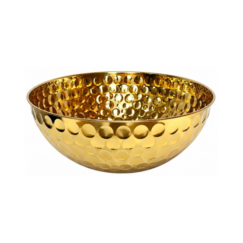 Metalinis serviravimo dubuo auksinis 31 cm