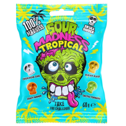 Karamelė "Sour Madness Tropical,60g