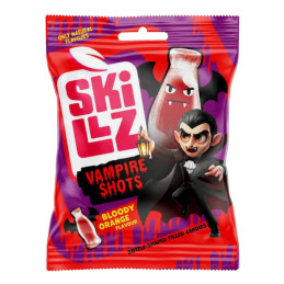 Saldainiai "SKILLZ" Vampire Shots su apelsinų skonio įdaru, 77g