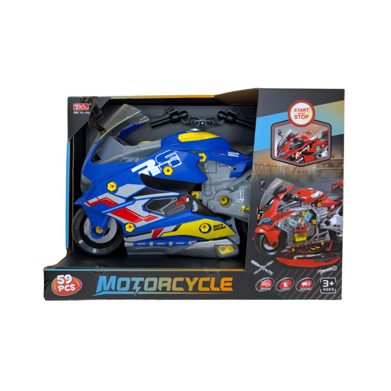 Žaislas motociklas mechaniko rinkinys A002-4