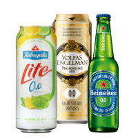 Nealkoholinis alus, sidras, kokteiliai ir kiti gėrimai