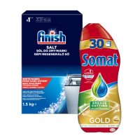 Skalavimo skystis, druska ir kitos priemonės